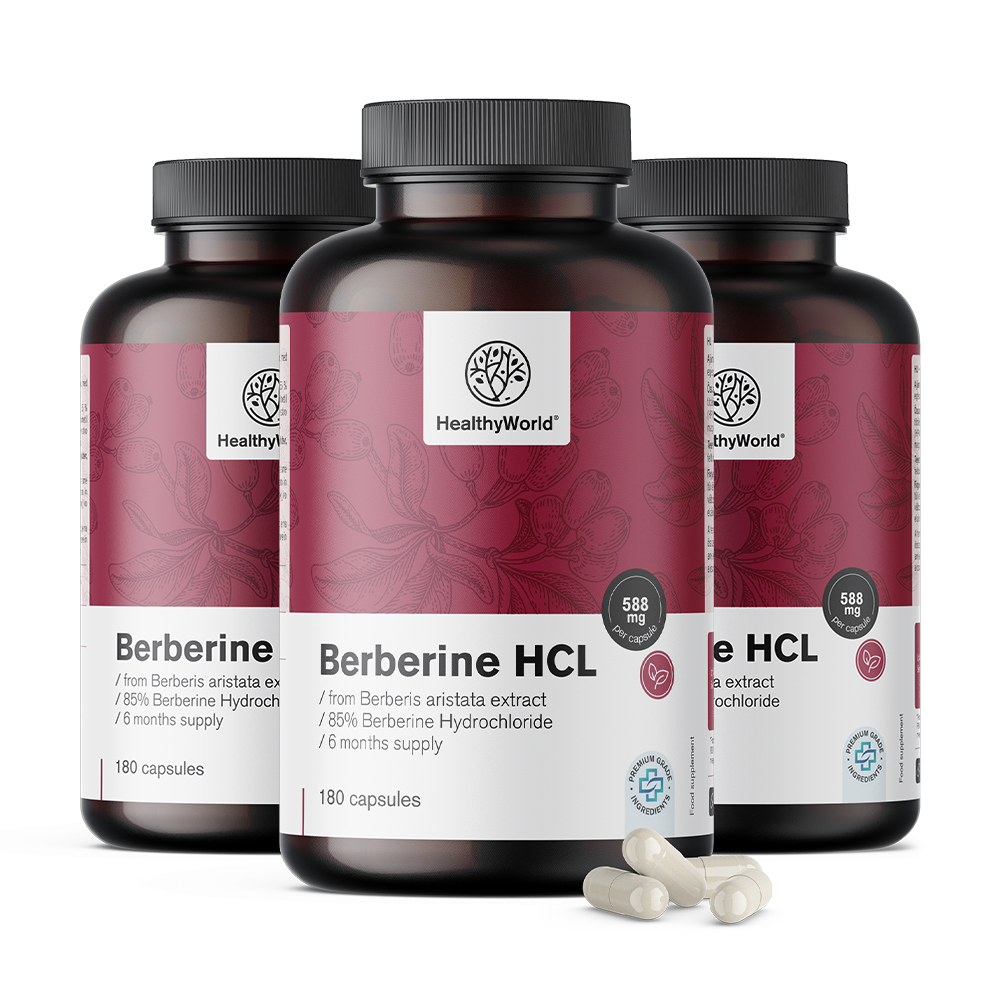 Berberin HCL 500 mg  iz izvlečka Berberis aristata