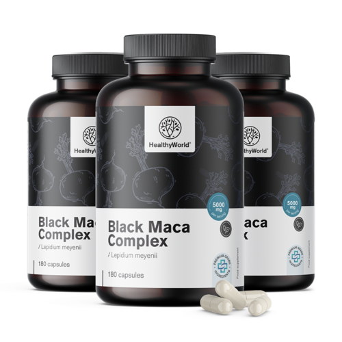 Črna maca kompleks 5000 mg, 180 kapsul