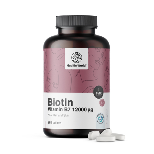Biotin 12000 µg, 365 tablet